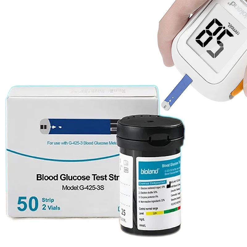 YTD Clinical Proved Glucose Test Strip for Glucose Monitor Home Blood Glucose Test Strip Test Diabetic Tester CE Manual 2 Years