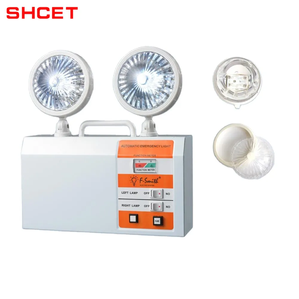 Железный материал, светодиодный аварийный светильник, автоматическая двойная регулируемая головка, энергосберегающая комнатная лампа, питание, освещение аккумулятора