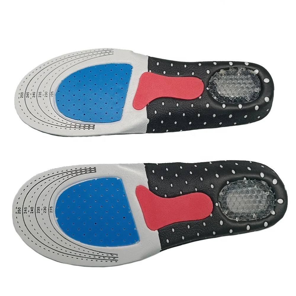 Soft EVA shock-absorbing breathable velvet sports leisure sneaker TPU honeycomb heel shoe insert shoe insole SI03B