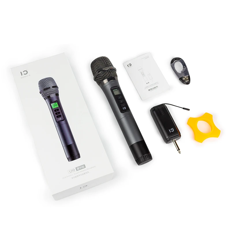 Shidu Professional Conference SpeechTeaching Karaoke Singing Dynamic Mic microphones Portable Cordless UHF Wireless Microphone
