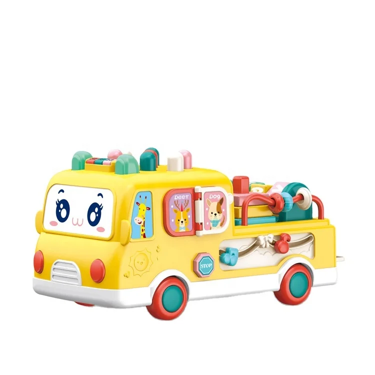 Konig Kids Para Plastic Musical Bus Learning Toy Educational Baby Toy Car