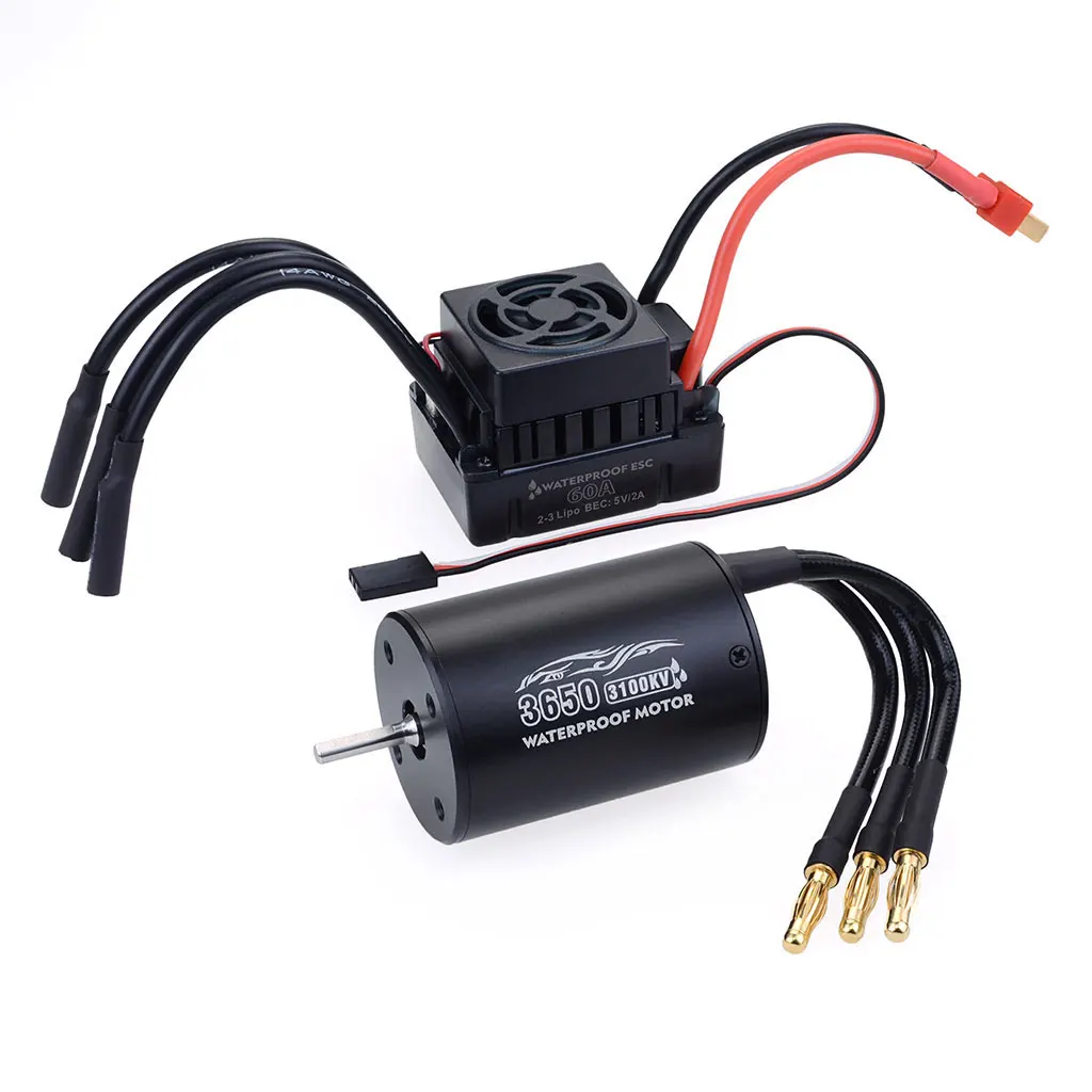 Surpass Hobby 3650 sensorless motor + 60A ESC waterproof motor combo  for rc boat remote control boat