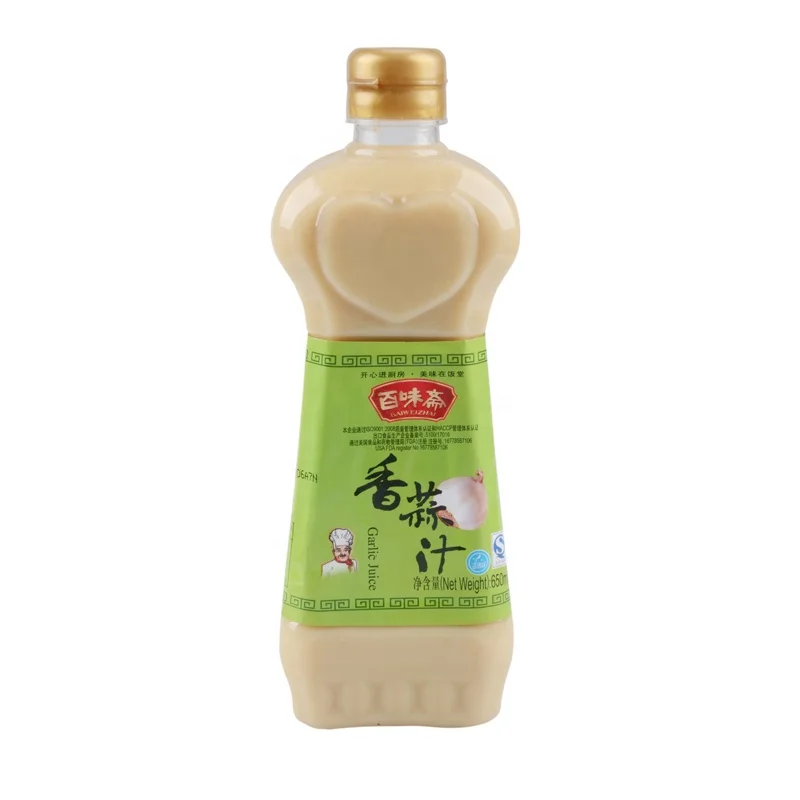 Quality Assurance Baiweizhai Garlic Sauce Garlic Juice For Cooking