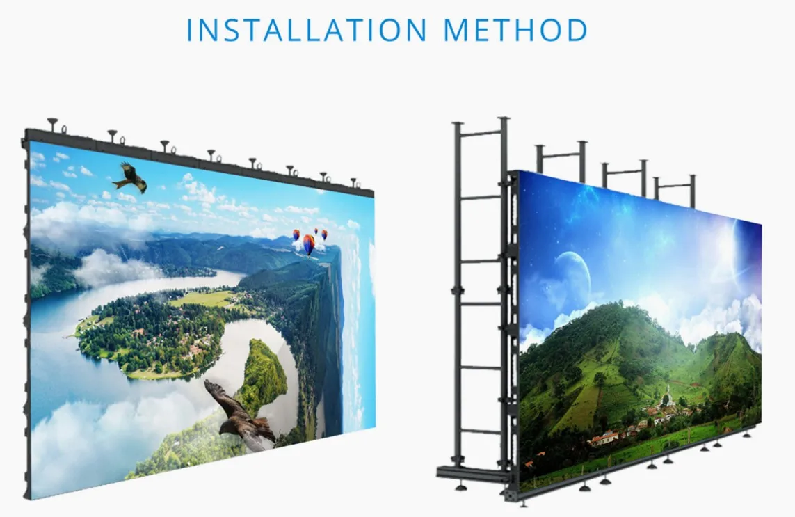 P3.91  Outdoor Rental LED Display Screen cabinet 500X500mm