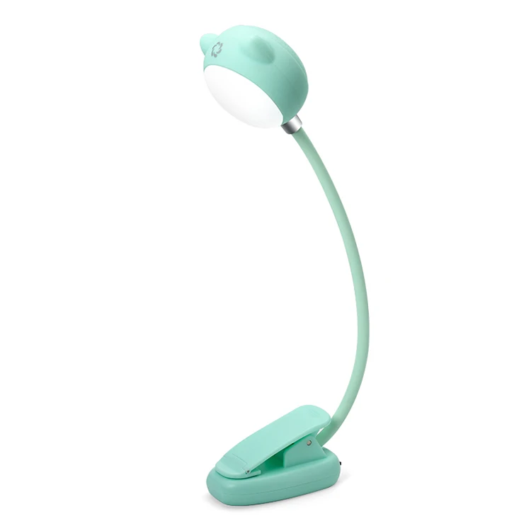 Мини-клип перезаряжаемая лампа для чтения Сенсорная лампа динамик