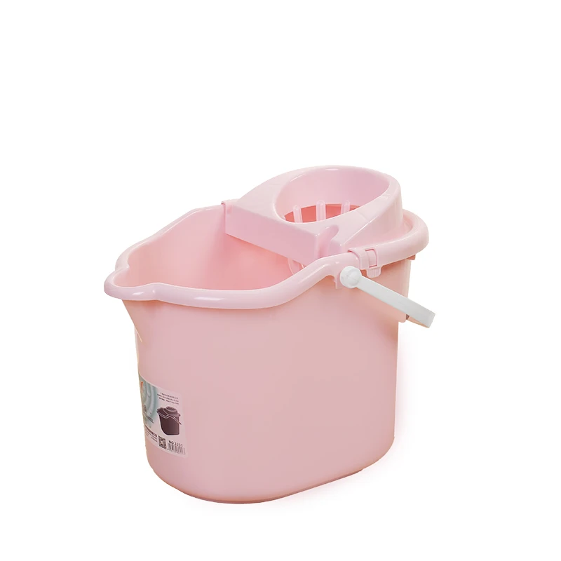 Household cleaning tools wholesale floor cleaning bucket with handle plastic mop bucket for livingroom
