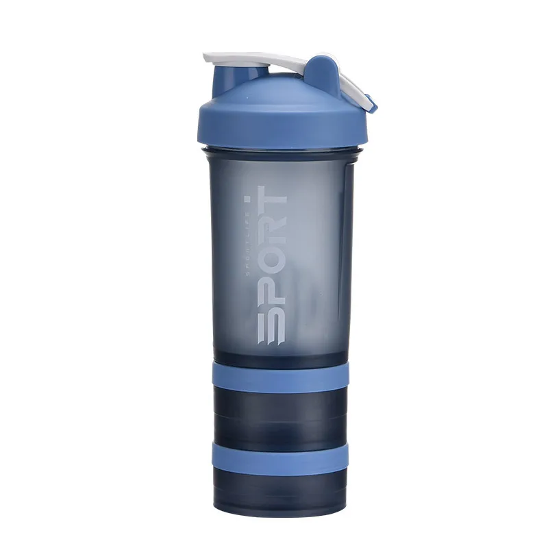 Madou BPA-Free 500ml Sports Water Bottle Portable Gym Protein Shaker with Lid PP Material Plastic Protein Powder Shakers