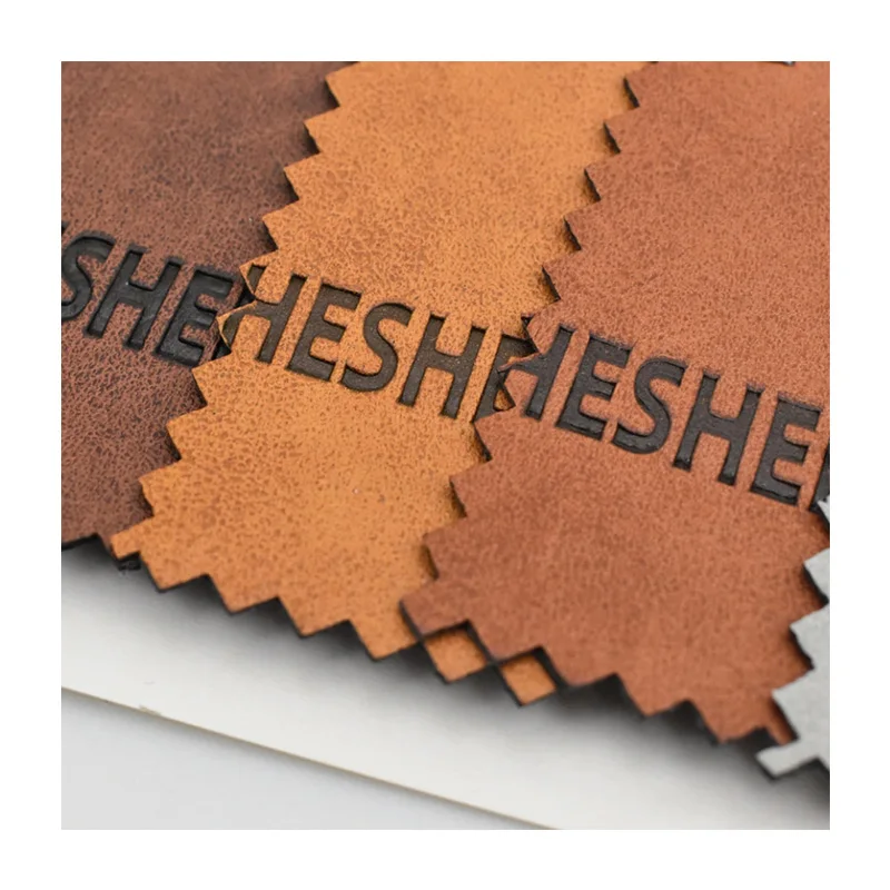 Wholesale High Quality Custom Logo PU Leather Tag Embossed Leather Patch Label For Jeans, Bags