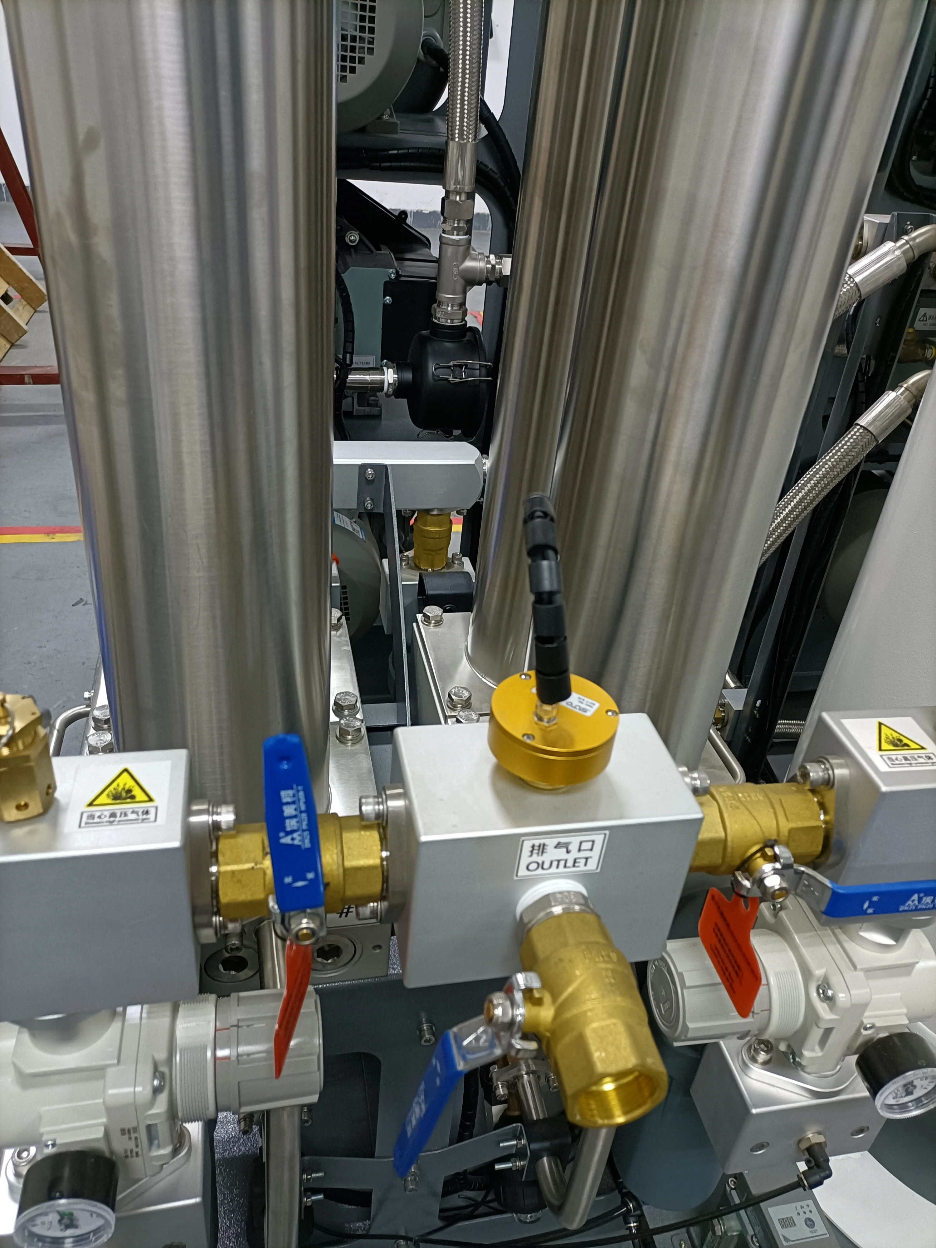 Customized oil free medical scroll air plant system