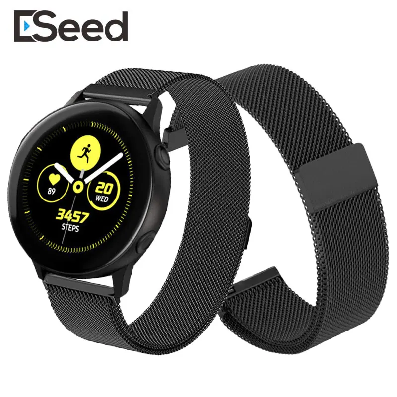 2021 New Milanese Stainless Steel 20mm Strap For Samsung Watch Metal Classic Replacement Bracelet Band