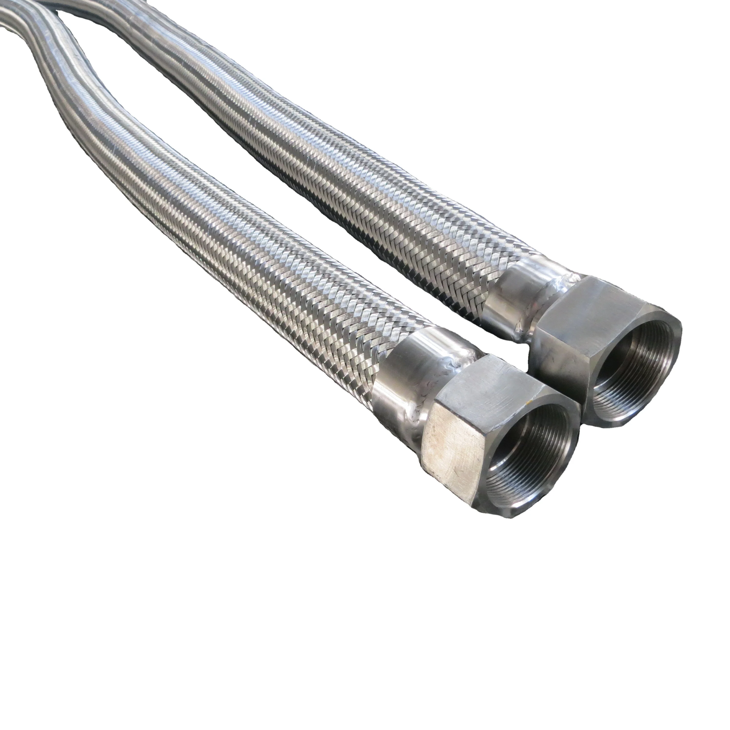 steel flexible pipe  flange joint braided flexible stainless steel braided hydraulic hose for gas steam oil petrol