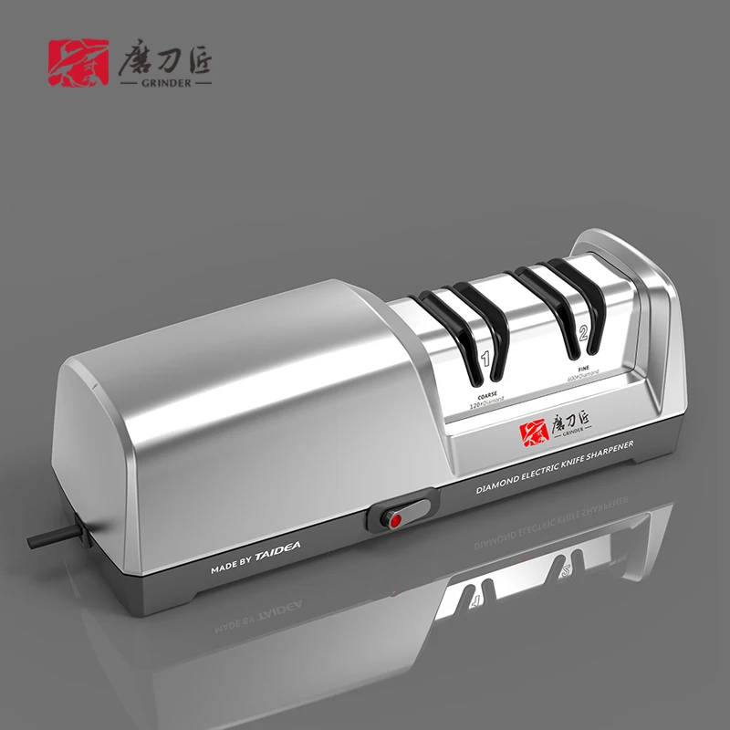TAIDEA Smart Gadgets  Kitchen Ware Top Level TG2301 2 Stages Electric Diamond Steel Kitchen Knife Sharpener