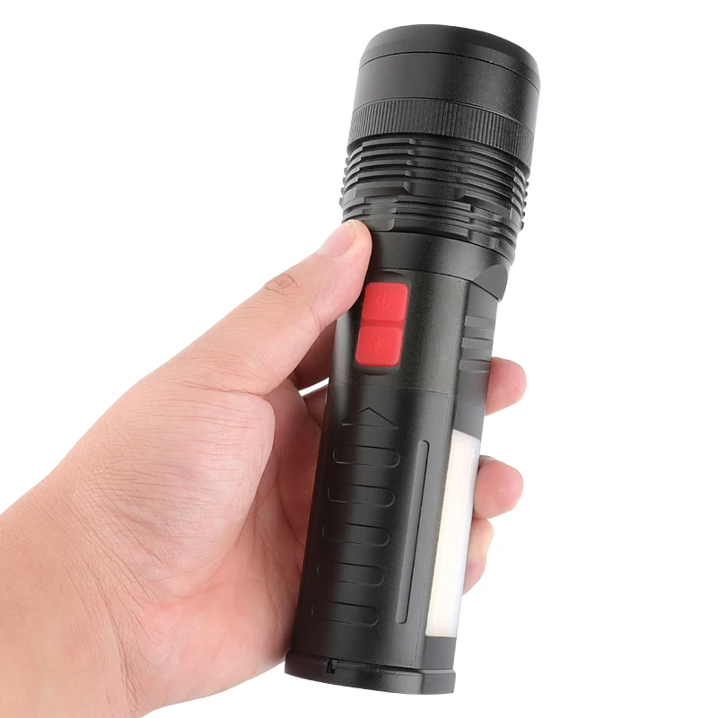 Outdoors patrol High Power hotel flashlight led Tactical Aluminum telescopic zoom torch lights