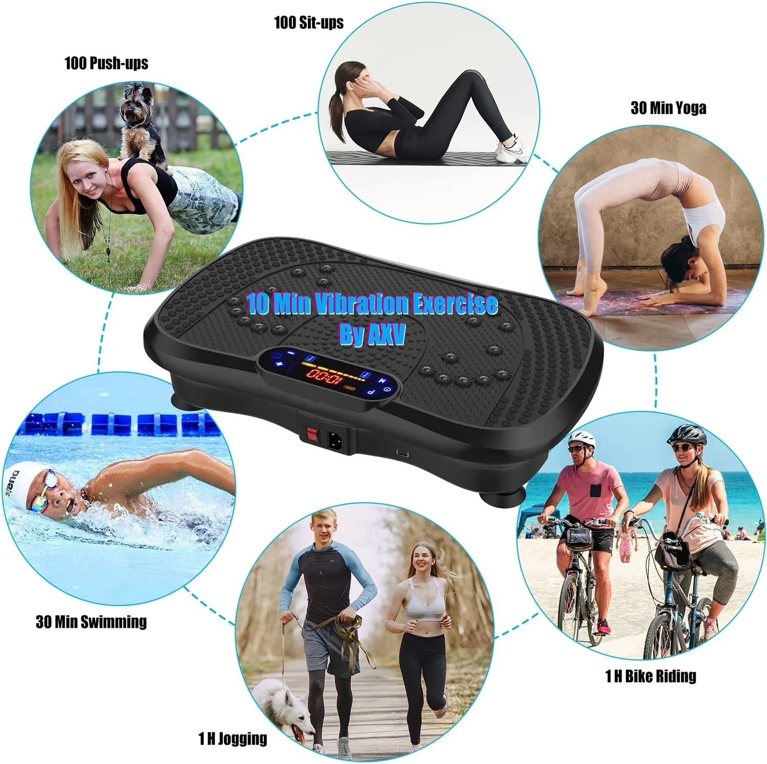 Cardio Training 4d Vibration Plate Exercise Body Massage Shapers Vibration Platform Machines For Vibrating Fitness