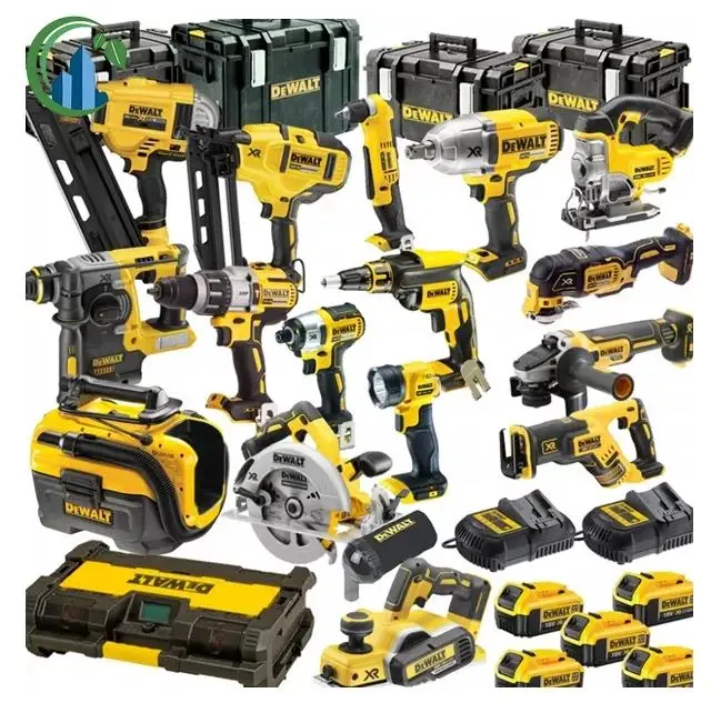 Big Discount !!!ALL BEST FOR NEW DEWALTS 20V 18V XR 15 PIECE KIT WITH 5 X 5.0AH LI-ION BATTERIES, 2 CHARGERS AND 4 X TOUGH BOXES