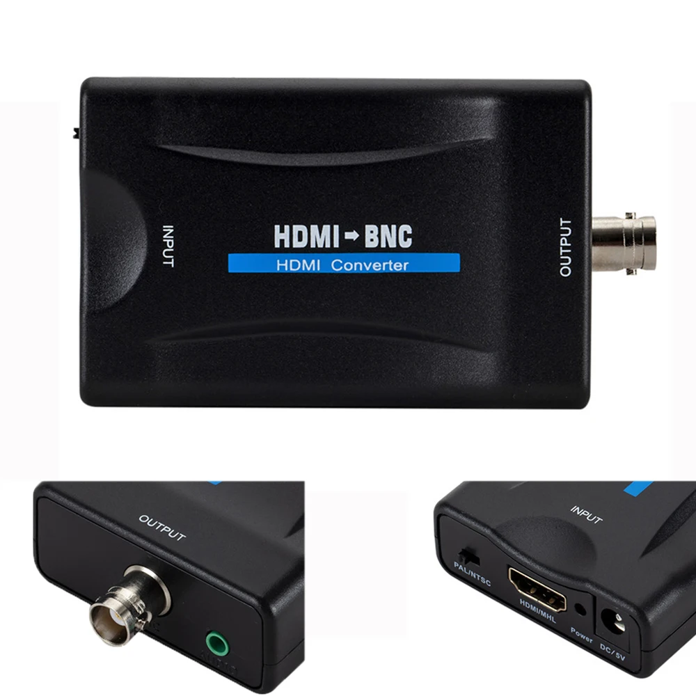 Television-converting Power Supply Signal Conversion Analog Digital TV Box HDMI To BNC  Adapter HDMI Converter