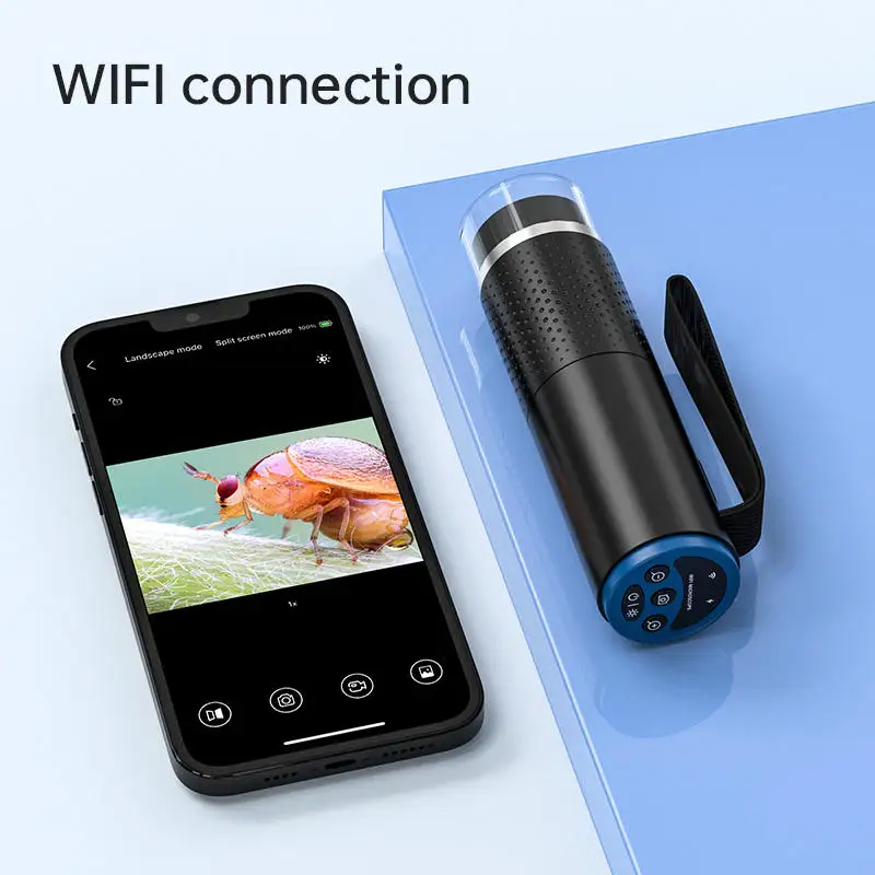New mini handheld 2MP 1920x1080 WiFi microscpio Wireless Digital USB Microscope 1000X Portable WiFi Magnification without Stand
