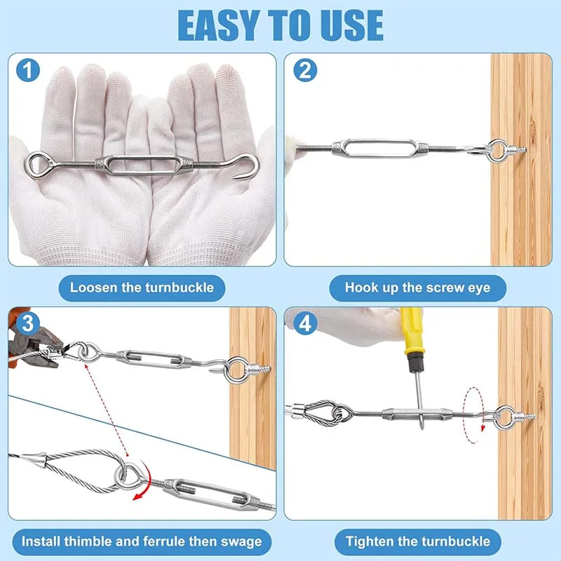 us type m20 m30 bronze locked Closed Body Jaw and Jaw Turnbuckle rc cast iron ratchet threaded rod turnbuckle tensioner ends