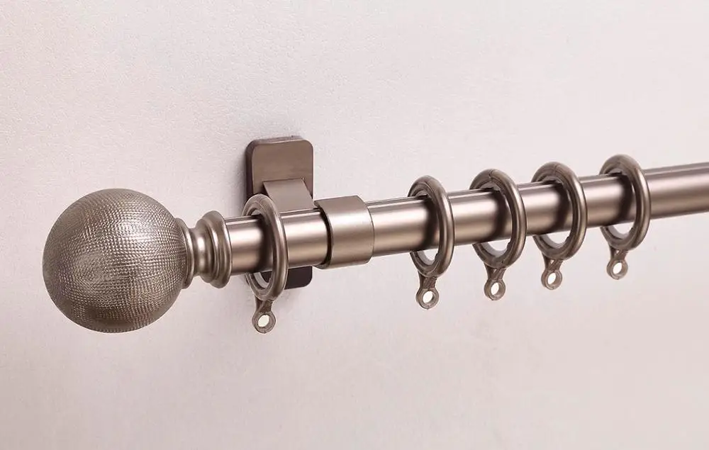 European Style Luxury Hollow Metal Painting Half Circle Brackets Curtain Rod