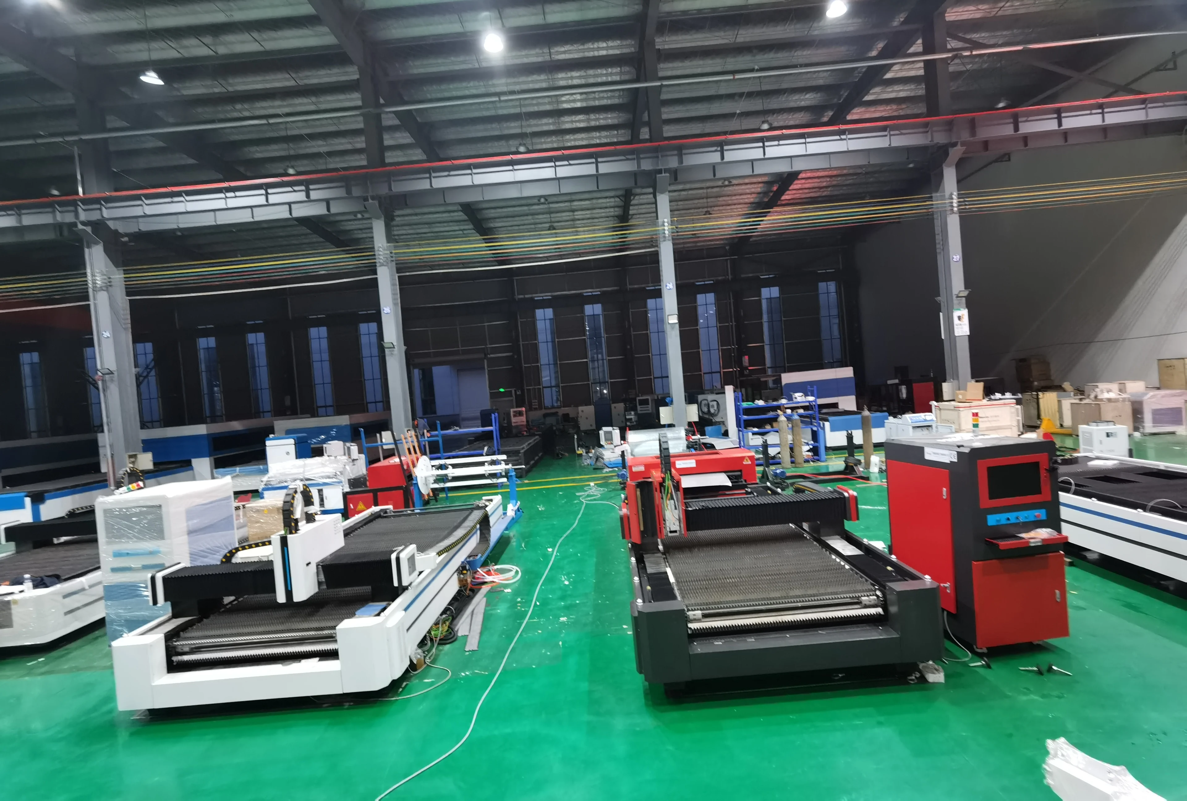 Single Fiber Laser Cutting Machine with laser cutting machine one stop processing line