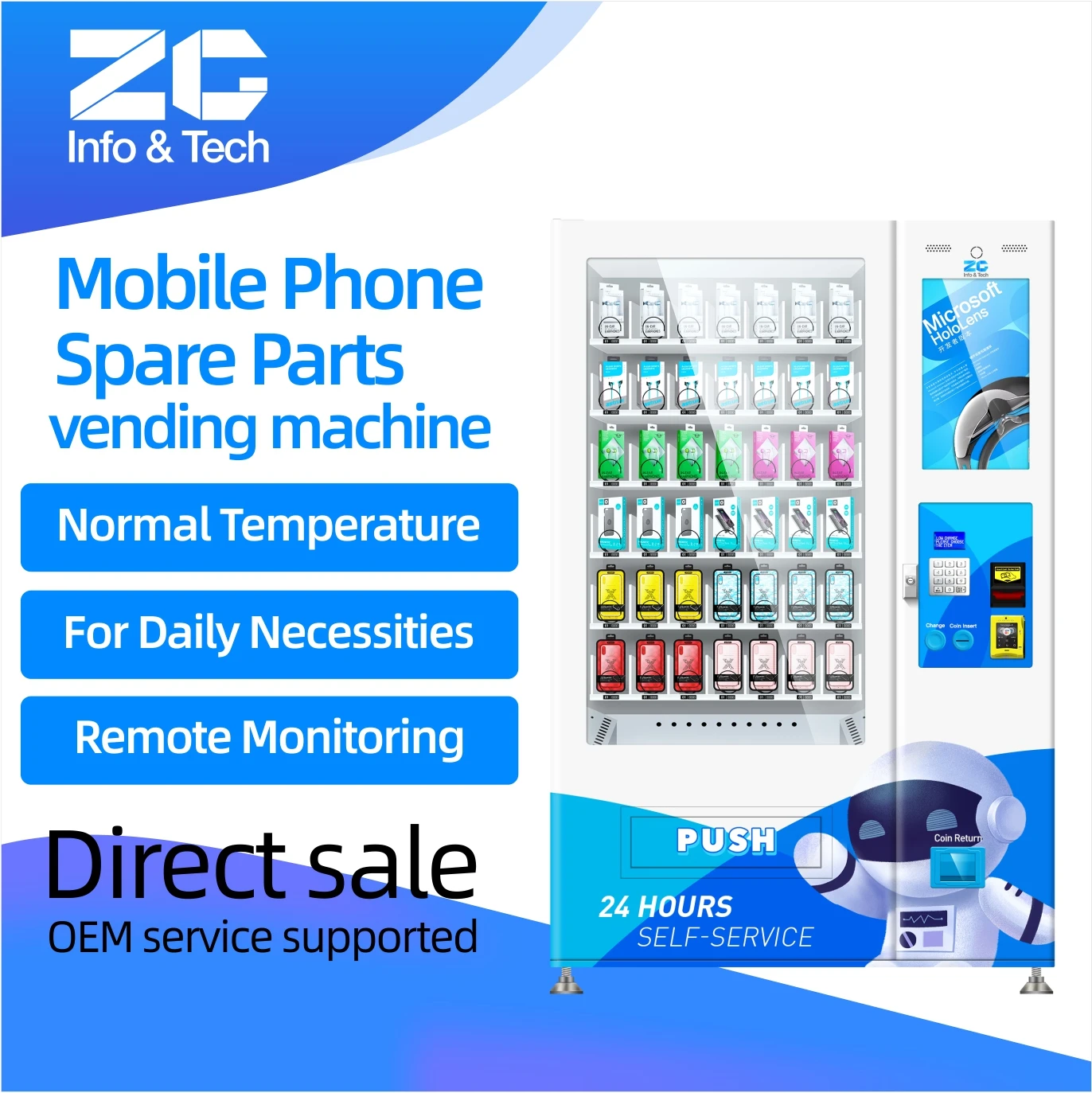 Zoomgu OEM/ODM солнцезащитные очки футболки носки обувь торговый автомат для розничной