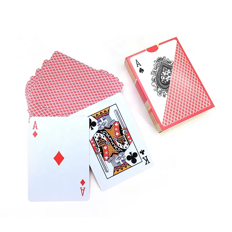 Custom Standard Poker Waterproof Professional Playing Card Complete Set Free Design Sample 100% Plastic Printing Manufacturers
