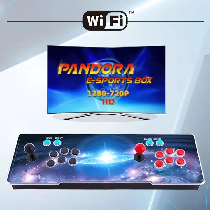 Factory Wholesale  Pandora 3d wifi box HD 10000 in 1 Retro Arcade Gaming Video Pandora Game Console