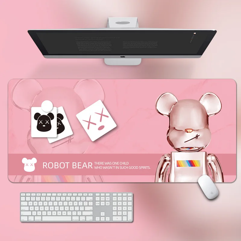 Custom Personalized cheap Rubber Long White Blank Sublimation Desk Keyboard Mousepad Mat Gamer XXL Large Extended Mouse Pad