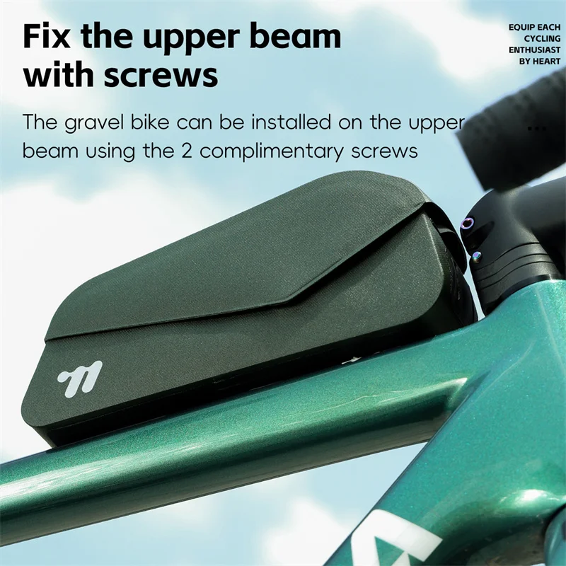 WEST BIKING Bicycle Top Tube Bag Waterproof Bike Frame Bag Magnetic Flip Cover Road Bicycle Bag Cycling Accessories