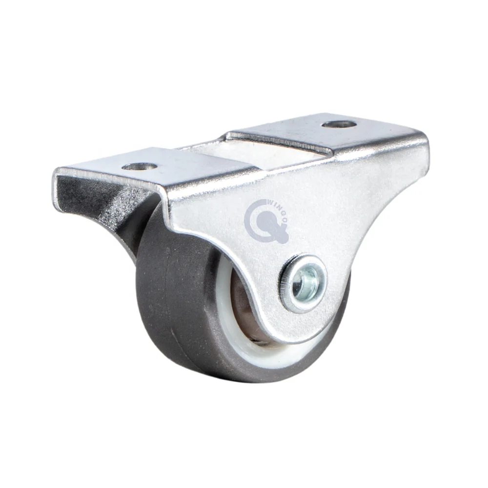 Small Furniture Caster 1 Inch 25 mm Rigid TPE Castor Wheel Ruedas Para Muebles