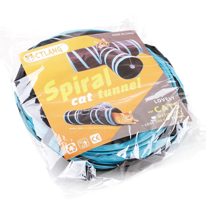 3 Way Collapsible Tube Outdoor Indoor Cat Tunnel Bed tube cat tunnel felt tunnel for cat