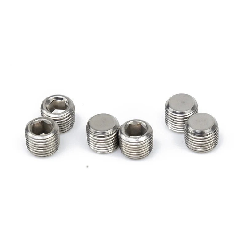 M20*1.5 DIN906 Stainless Steel Hexagon Socket Pipe Plugs Hex Thread Socket Pipe Plug for Sealing Pipe Port