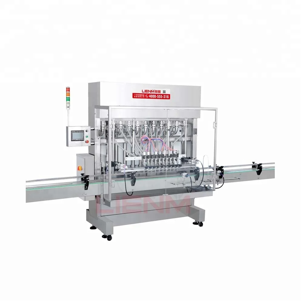 Lienm Automatic Piston Body Wash/ Car Washer /Liquid Soap Filling Machine 4 heads Volumetric Filler Machinery