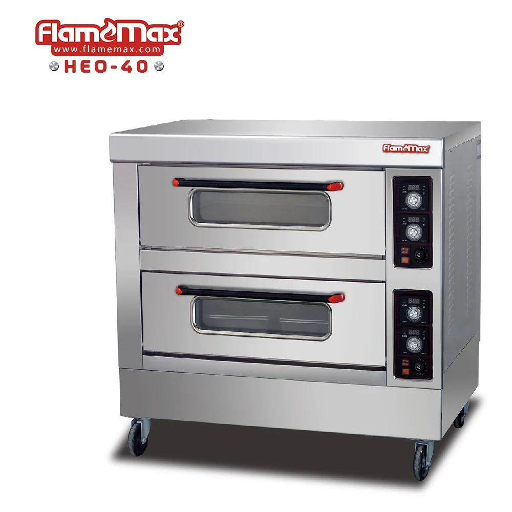 2 Deck 6 Tray Professional Electric Stainless Steel Deck Baking Oven for Catering