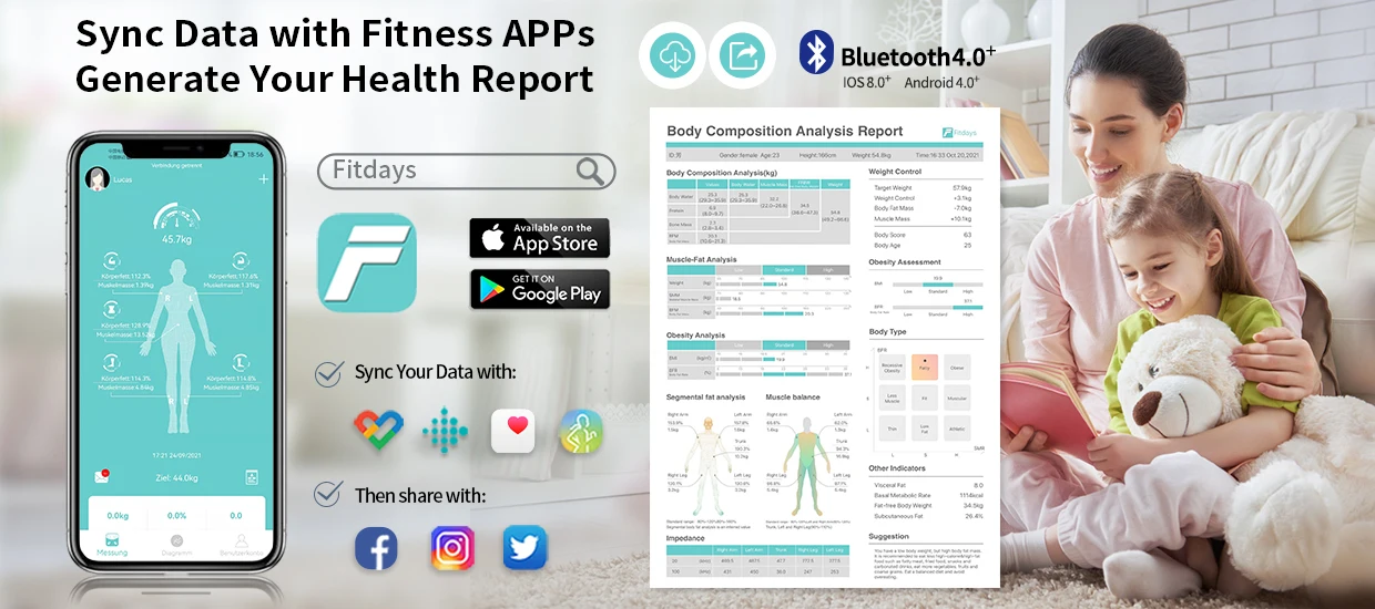 Lepulse P1 механические весы для ванной умный анализатор веса тела цифровые