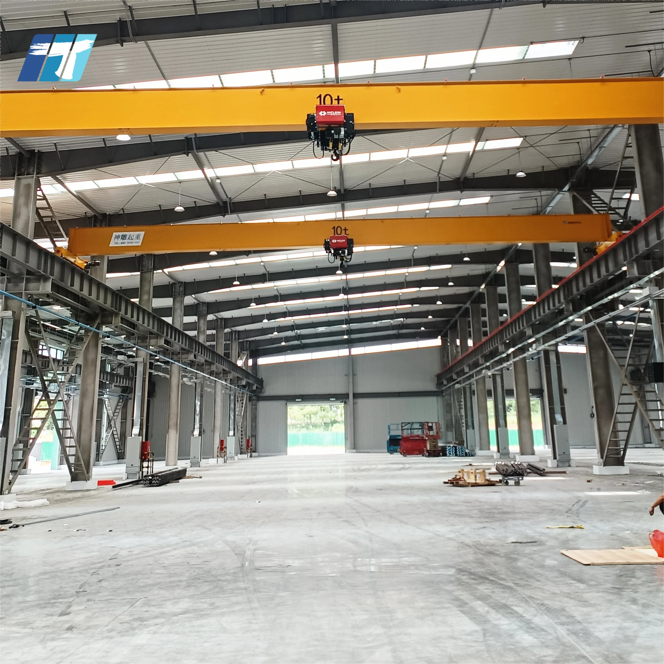 Support Customization 6 10 20 ton Single girder overhead crane ceiling mounted overhead bridge crane 5ton