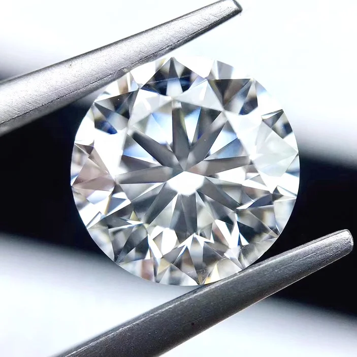 Lower price russian synthetic diamond round cut brilliant polished