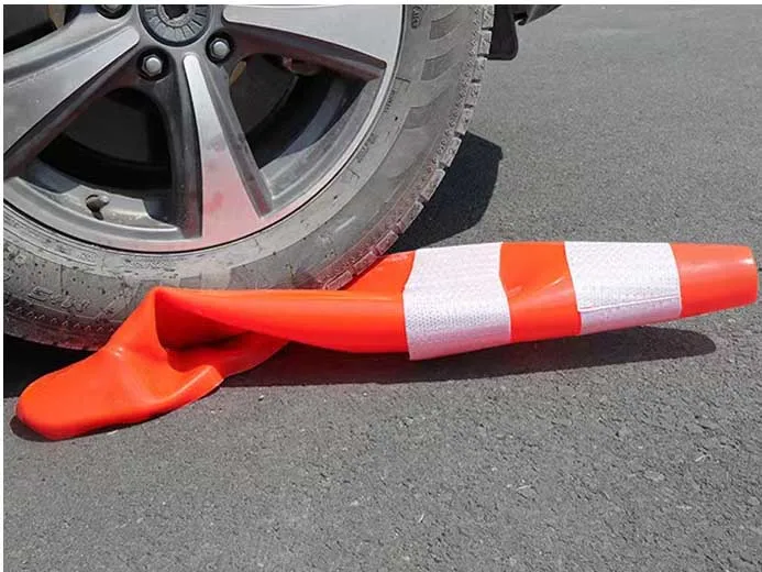 PVC Plastic Soft Rubber Reflective Flexible Warning Traffic Road Construction Safety Cones