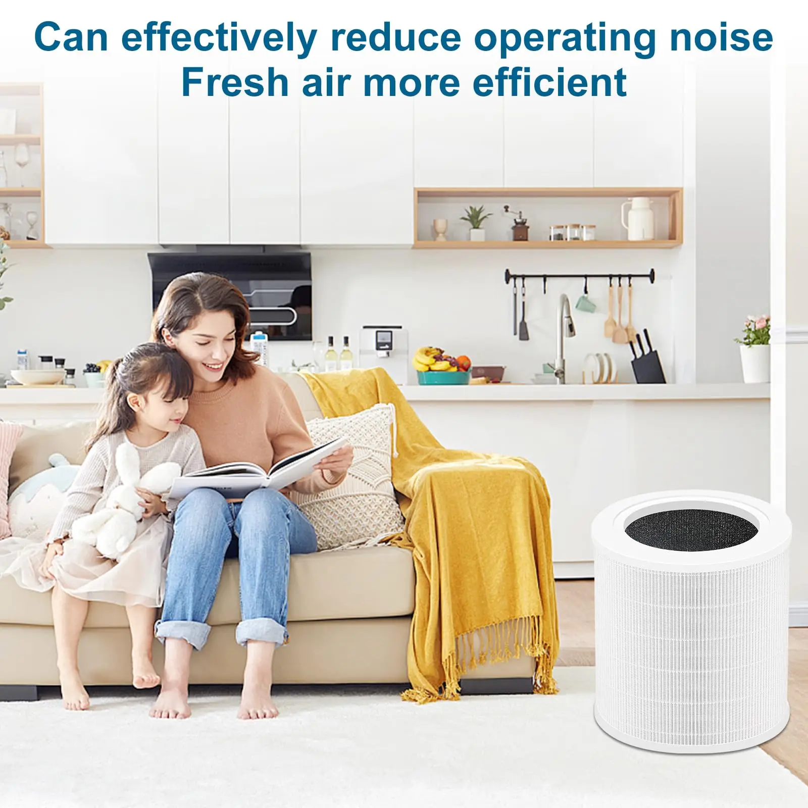 Factory Price A2001 Air Purifier Filter Compatible Part Number AF-2001 H13 Replacement Filter A2001 3 in 1 HEPA Filter