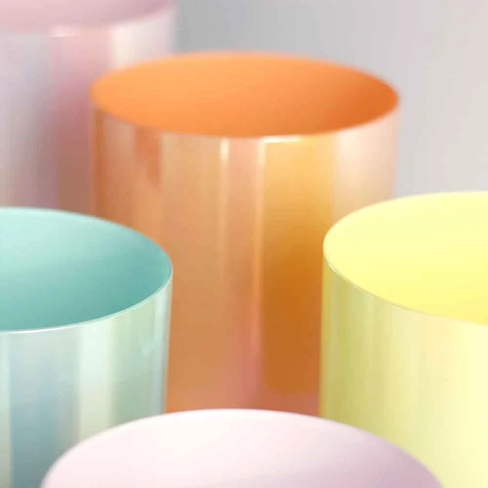 crystal singing bowl good energy grail health natural peaceful healing vibrations Sound bath Tribuspirit crystal handle bowl