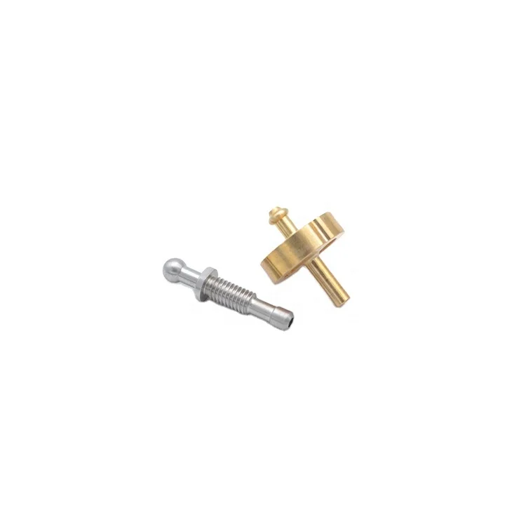 Precision Hardware Brass Fittings/Stainless Steel Threaded Pin/ CNC Knurling Lathe Processing Desktop