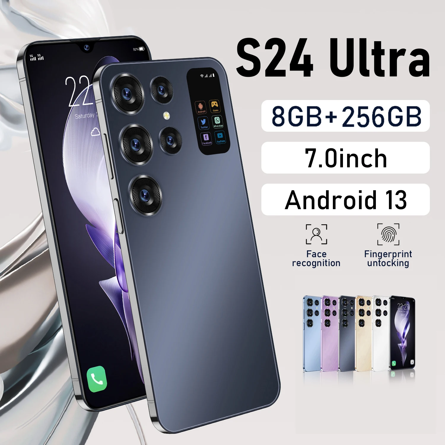 Factory Price s24 ultra phone Smartphone 16+1TB Mobile Phone Cell Gaming Phone 5G smartphone 3G&4G smartphone