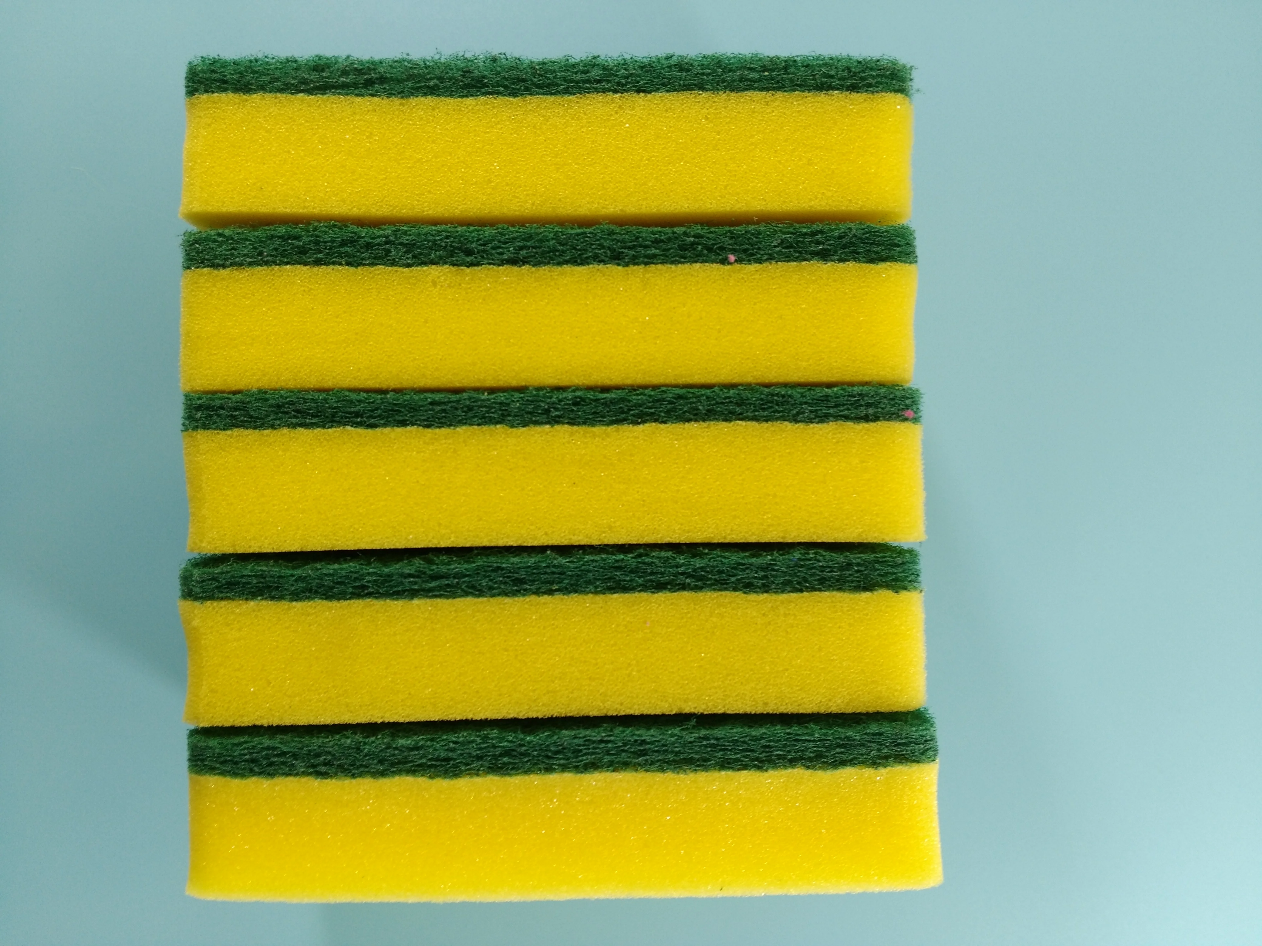 Kitchen Sponge Nylon Pad & Polyester Sponge Scrub PU Cleaning Sponge_2