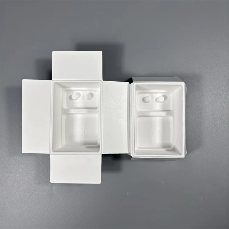 Custom natural paper pulp electronic doorbell pulp insert tray packaging