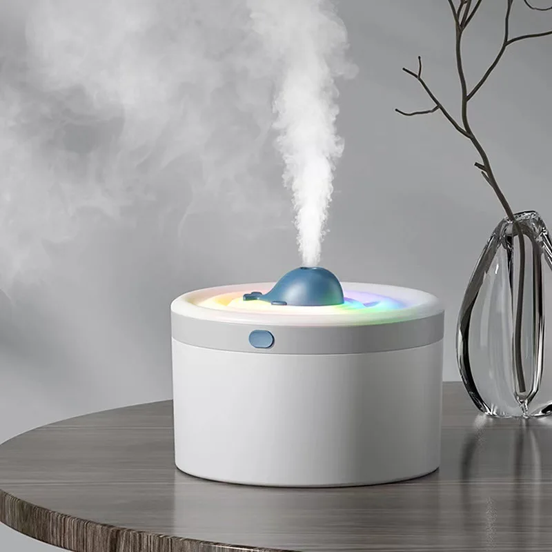 Blue Whale Silent Humidifier USB Aroma Diffuser Quite Office Bedroom Aromatherapy Humidificador Air Difusor Intelligent power of