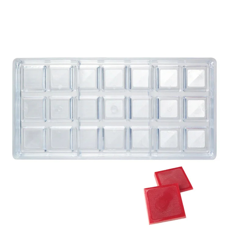 High Quality Sustainable Rectangle Shape Handmade PS Chocolate Mold Making