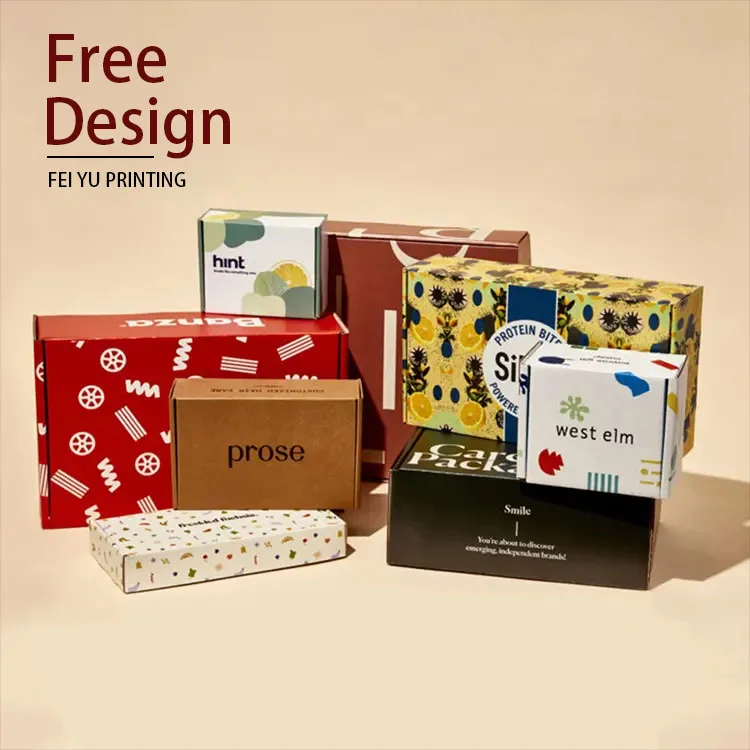 Luxury Custom Cardboard Gift Mailing Mailer Shipping Box Corrugated Paper Packing Carton Packaging Corrugated Cardboard Box