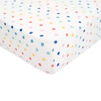 Хлопчатобумажный бамбуковый матрас для детской кроватки водонепроницаемый с принтом фруктов простыня