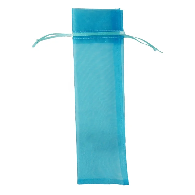 OEM/ODM Custom Organza Mesh Clear Long Small Single Draw String Gift Bags