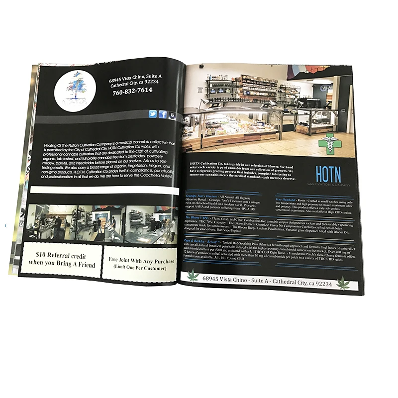 Wholesale Cheap price fashion print magazine with high quality